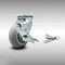 Service Caster 5 Inch SS Thermoplastic Rubber Caster with Roller Bearing and Brake/Swivel Lock SCC-SS30S520-TPRRD-TLB-BSL - alternate 1